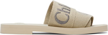 Skovård CHLOÉ Chloé Woody Logo Slides Beige | CHC25S188QT, 0