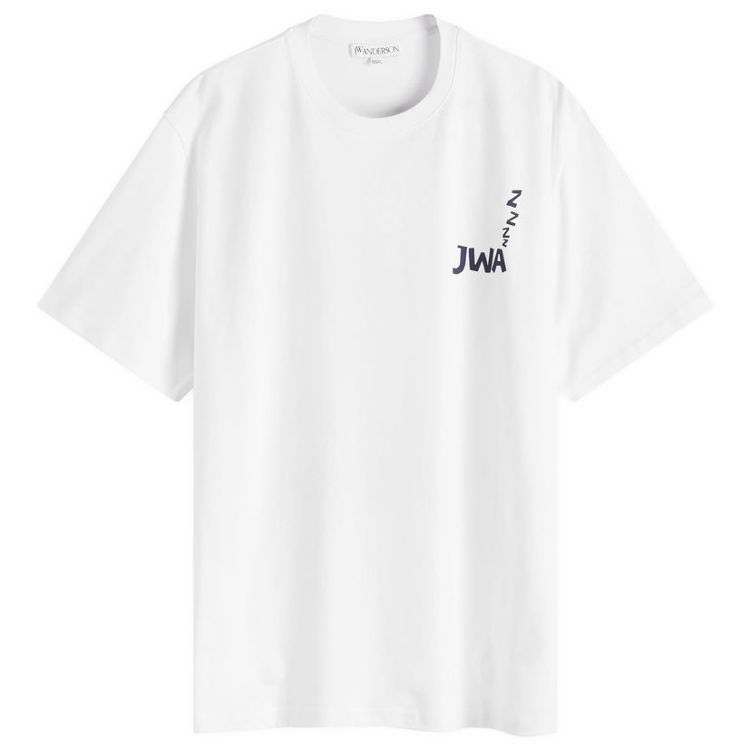T-shirt JW Anderson Back Print T-Shirt White, Size Large Vit | JT0271-PG1510-001