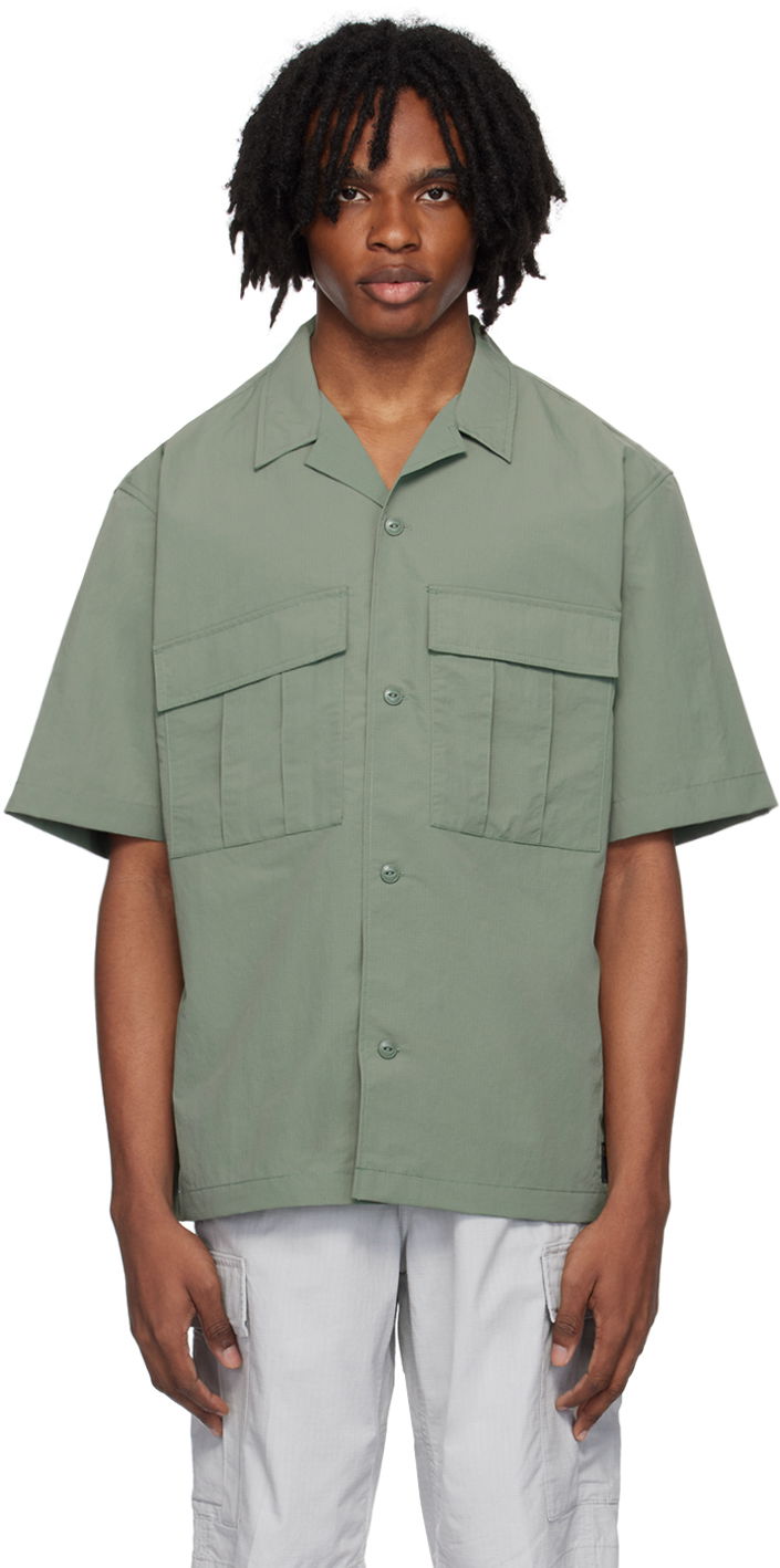 Skjorta Carhartt WIP Short Sleeve Camp Collar Shirt Grön | I033022, 0
