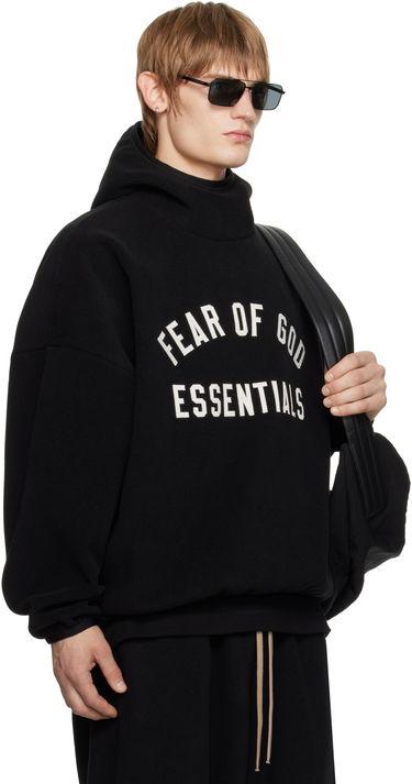 Sweatshirt Fear of God Fear of God ESSENTIALS Brushed Hoodie Svart | 202HO246410F, 1