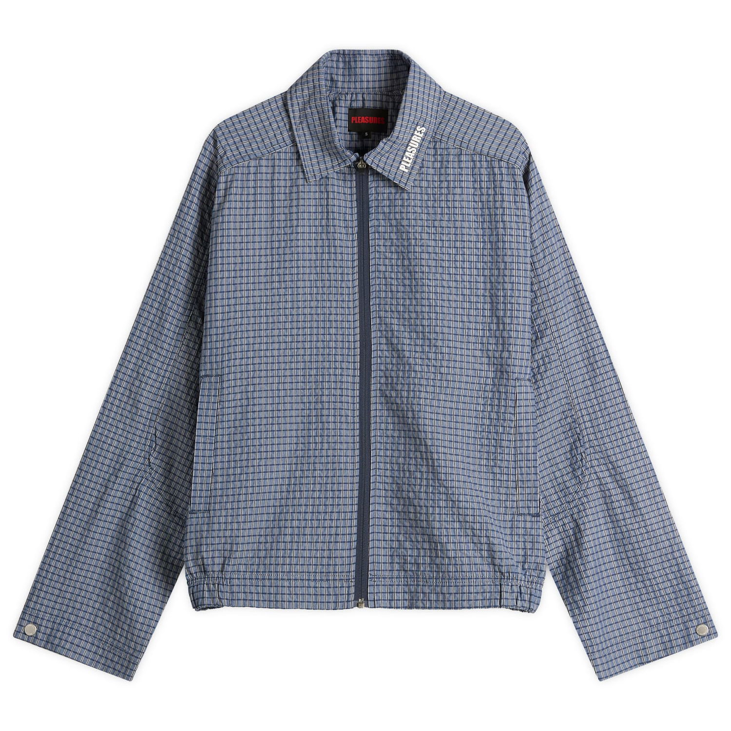 Jacka Pleasures Pleasures Shifty Track Jacket, Size Large Blå | P25SU011-NVY, 0