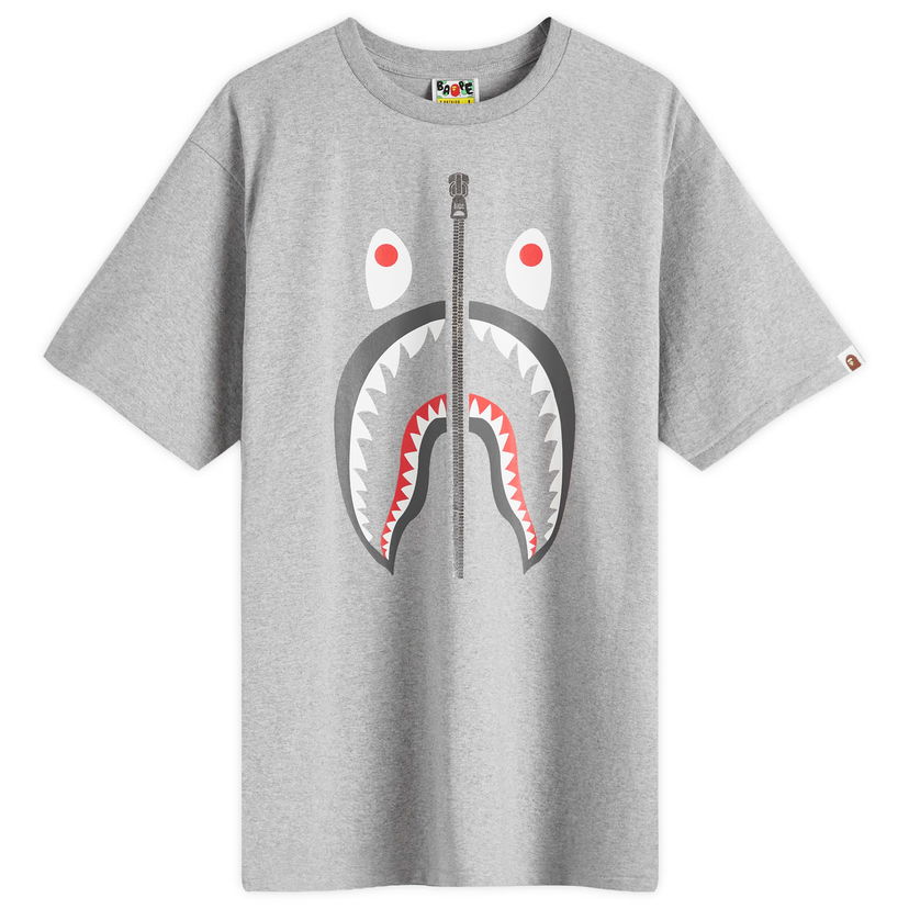 T-shirt BAPE A Bathing Ape Men's Shark T-Shirt in Grey, Size Large | END. Clothing Grå | 001TEK301003M-GRY