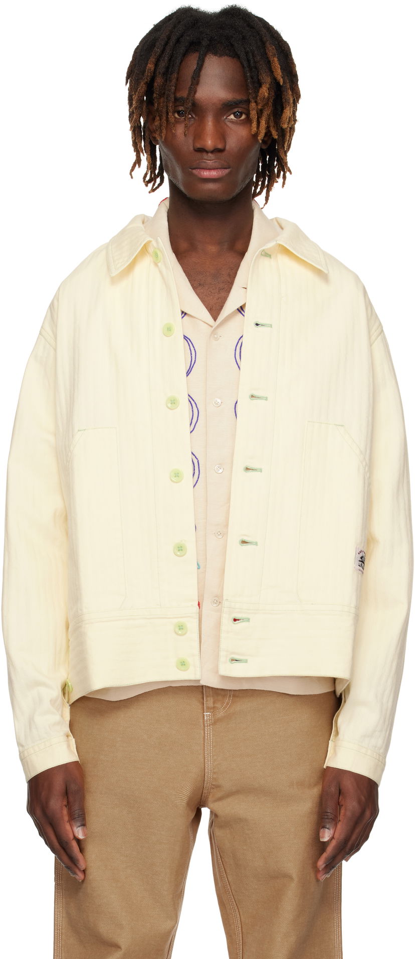 Jacka Bode Bode Greenskeeper Knolly Brook Jacket Gul | MRS25JA006
