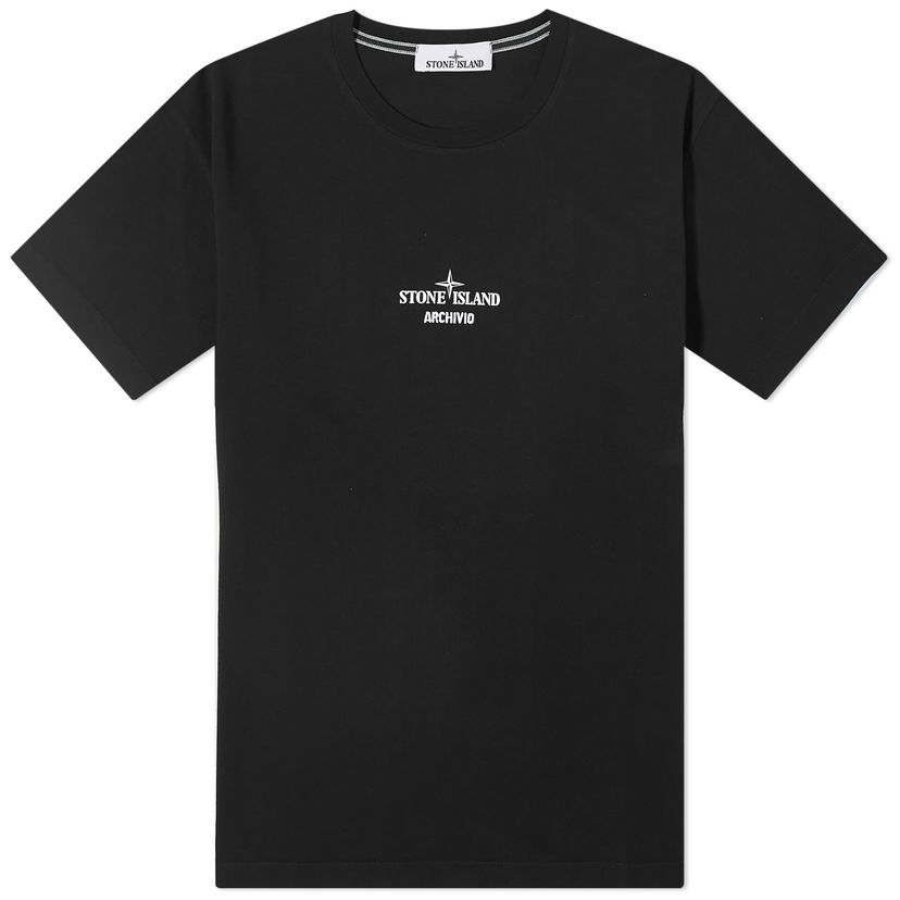 T-shirt Stone Island Archivo Print T-Shirt Svart | 80152NS91-V0029