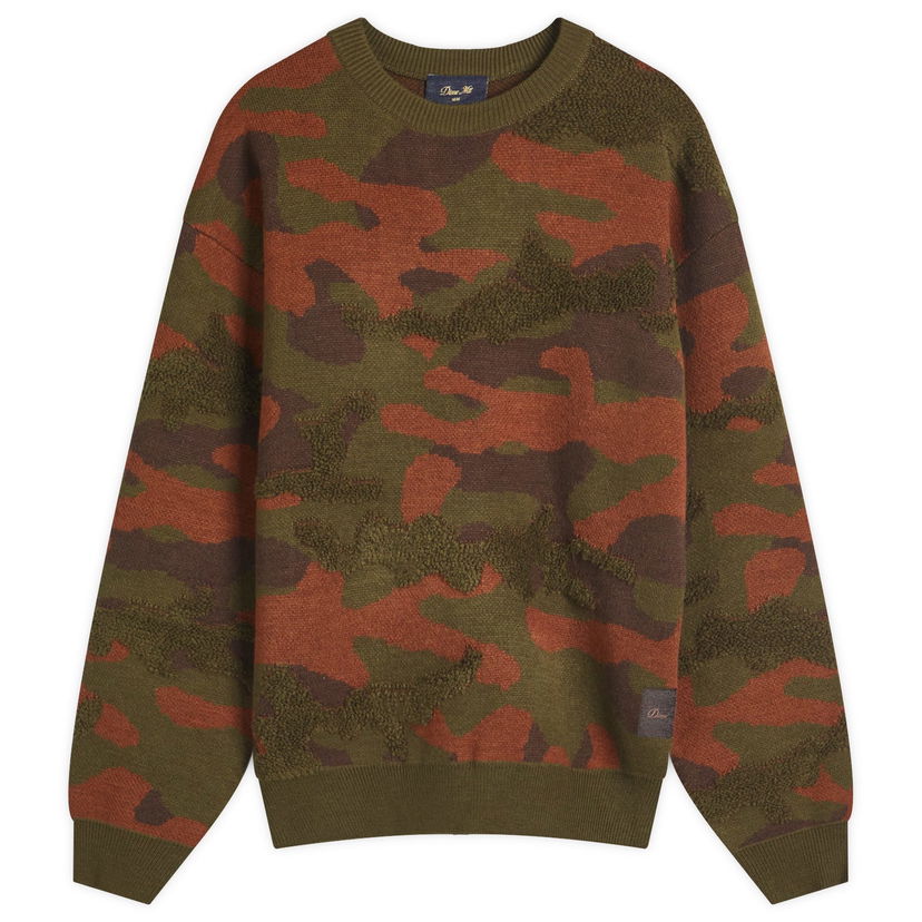 Sweater Dime Dime Camo Chenille Knit, Size Large Grön | DIME2SP254WOO