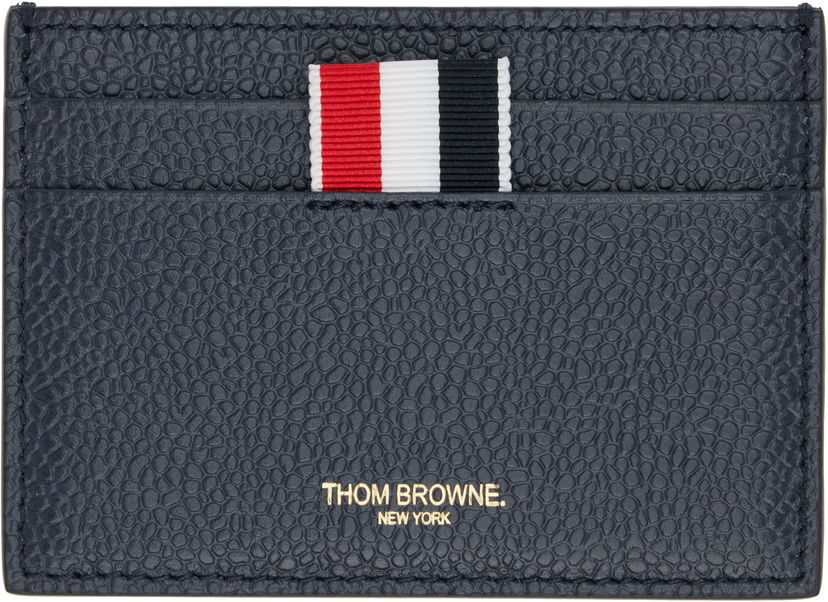 Plånbok Thom Browne Thom Browne 4-Bar Stripe Card Holder Mörkblå | UAW075A-00198
