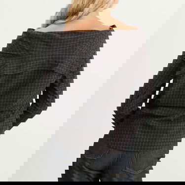 Skjorta OUR LEGACY Our Legacy Kaonashi Wide Neck Shirt, Size EUR 32 Svart | W4252KB, 3