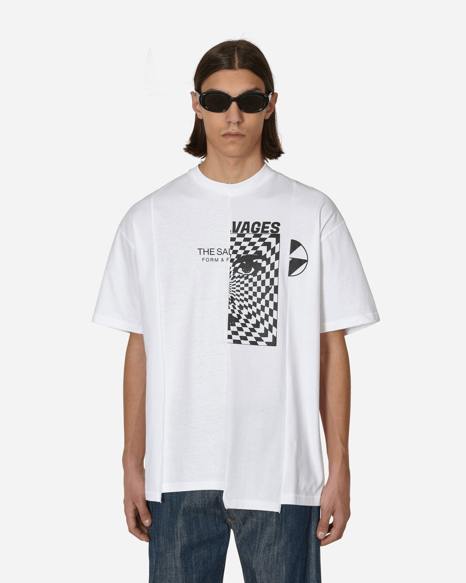 T-shirt The Salvages Reconstructed T-Shirt Vit | SS230624WHT WHITE, 0