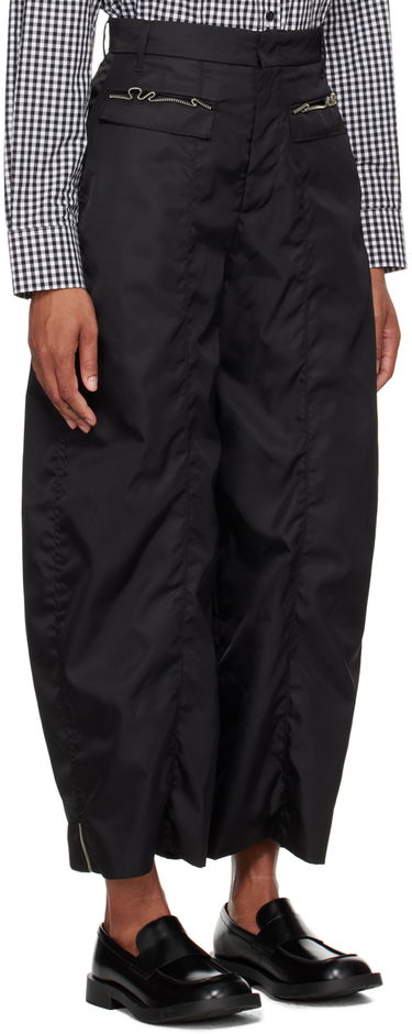 Cargo byxor ADER ERROR Elva Baggy Nylon Trousers Svart | BN01SSSA0203BK, 4