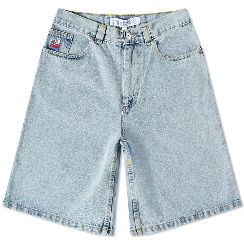 Shorts Polar Skate Co. Polar Skate Co. Big Boy Denim Shorts Blå | PSC-CO-BIGBOYSHORT-LBLU