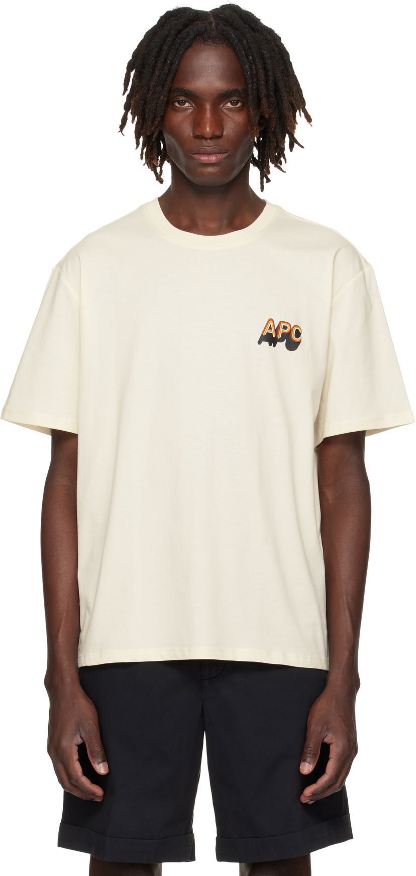 T-shirt A.P.C. A.P.C. 70's H T-Shirt Beige | COHBM-H26535