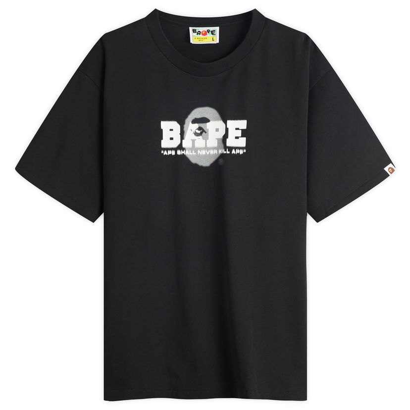 T-shirt BAPE Graffiti Logo Relaxed Fit Tee Svart | 001TEL301308M-BLK