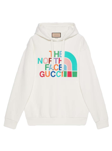 Sweatshirt Gucci x The North Face Cotton Sweatshirt Vit | 615061 XJDYS 9095