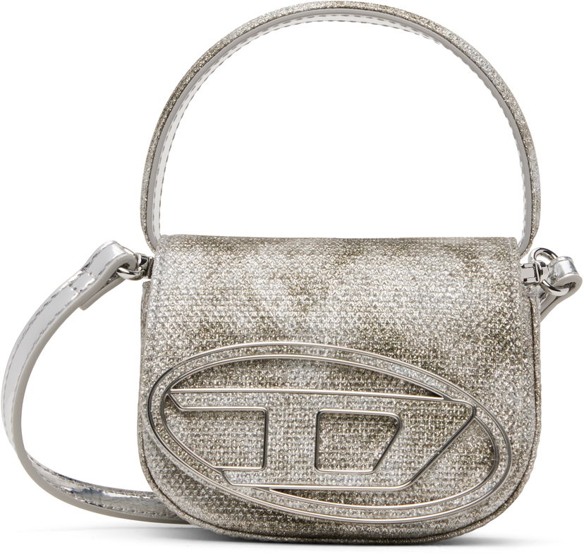 Handväska Diesel Diesel 1DR XS Glitter Saddle Bag Metallisk | X08709 P2197