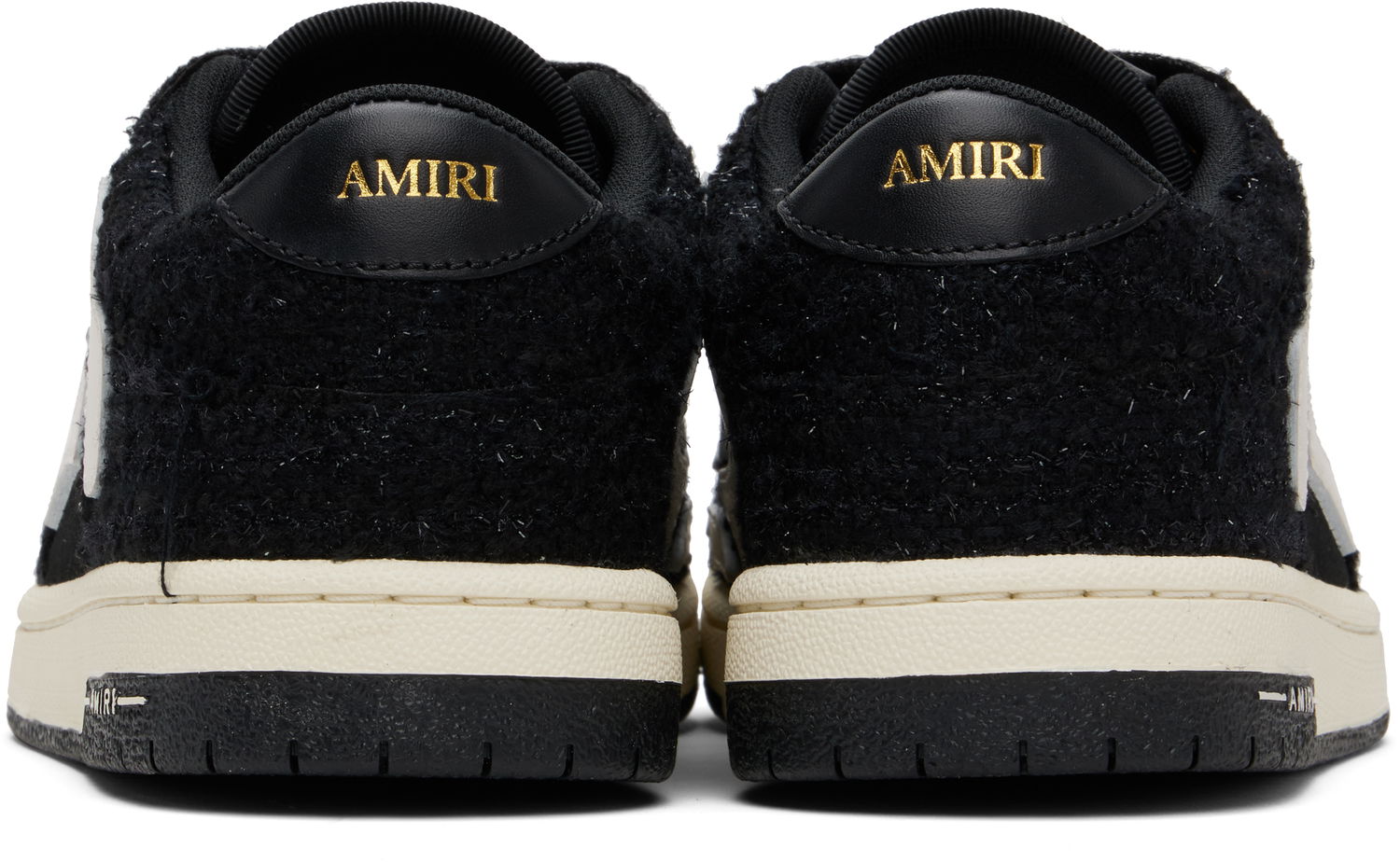 Sneakers och skor AMIRI AMIRI Boucle Skel Top Low Svart | AMFOSR1169, 1