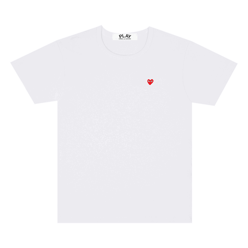 T-shirt Comme des Garçons PLAY Small Heart T-Shirt Vit | AZ T303 051 2