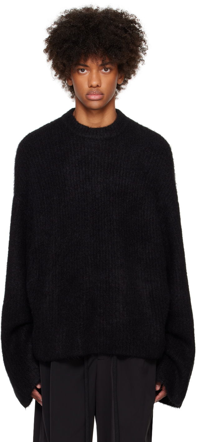 Sweater Entire Studios Knit Crewneck Sweater Svart | ES2562CR
