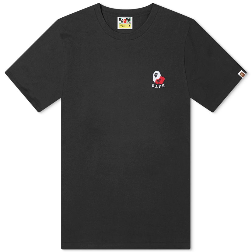 T-shirt BAPE A Bathing Ape Ape Head 2 Point T-Shirt Svart | 001TEK301301M-BLK