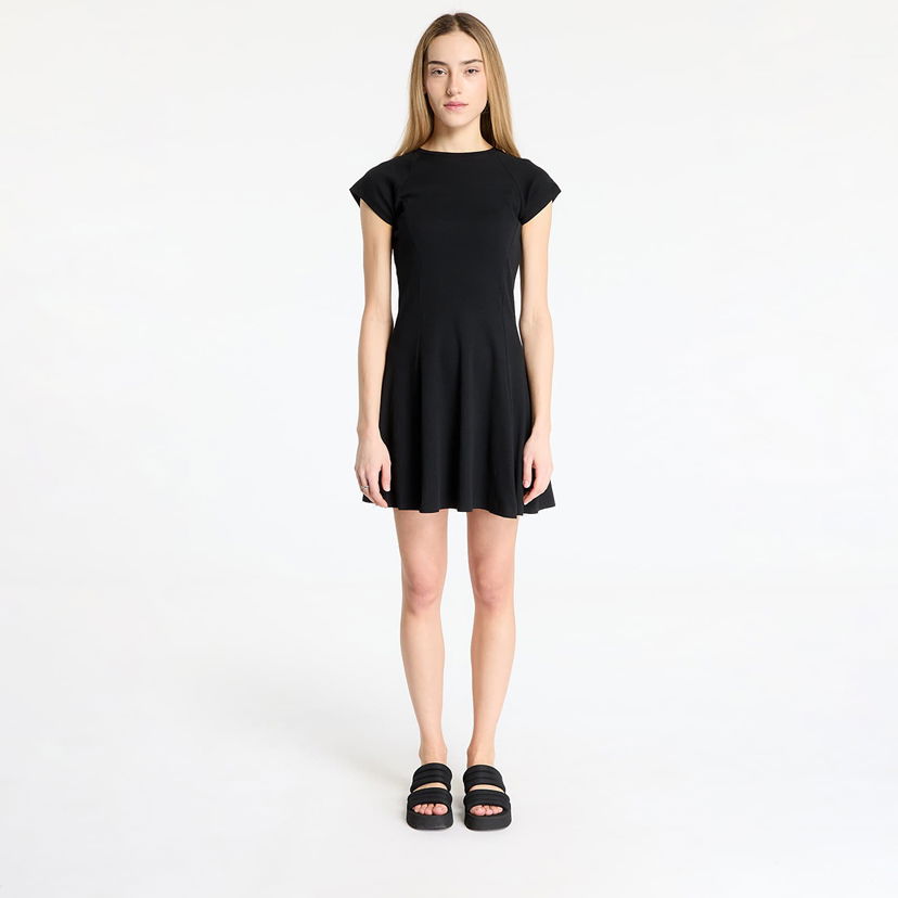 Klä Urban Classics Urban Classics Skater Rib Dress Svart | TB6201-00007