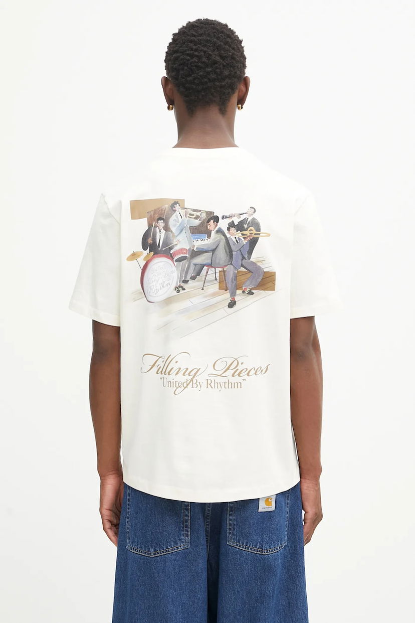 T-shirt Filling Pieces Filling Pieces Band Graphic T-Shirt Vit | 422520500238