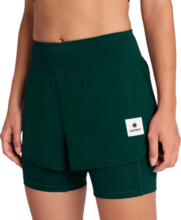 Shorts Saysky Saysky Women's Pace 2 in 1 3" Shorts Grön | owrsh23c317-owrsh23c317, 0