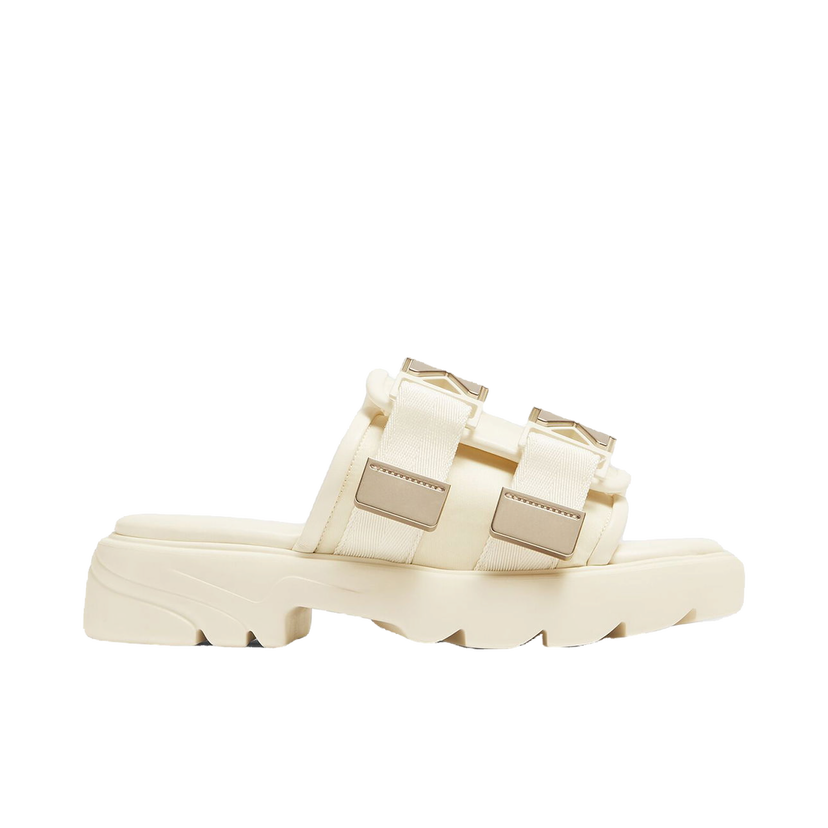 Sneakers och skor Bottega Veneta Flash Buckle Strap Platform Sandals Vit | 690097V0DS22916