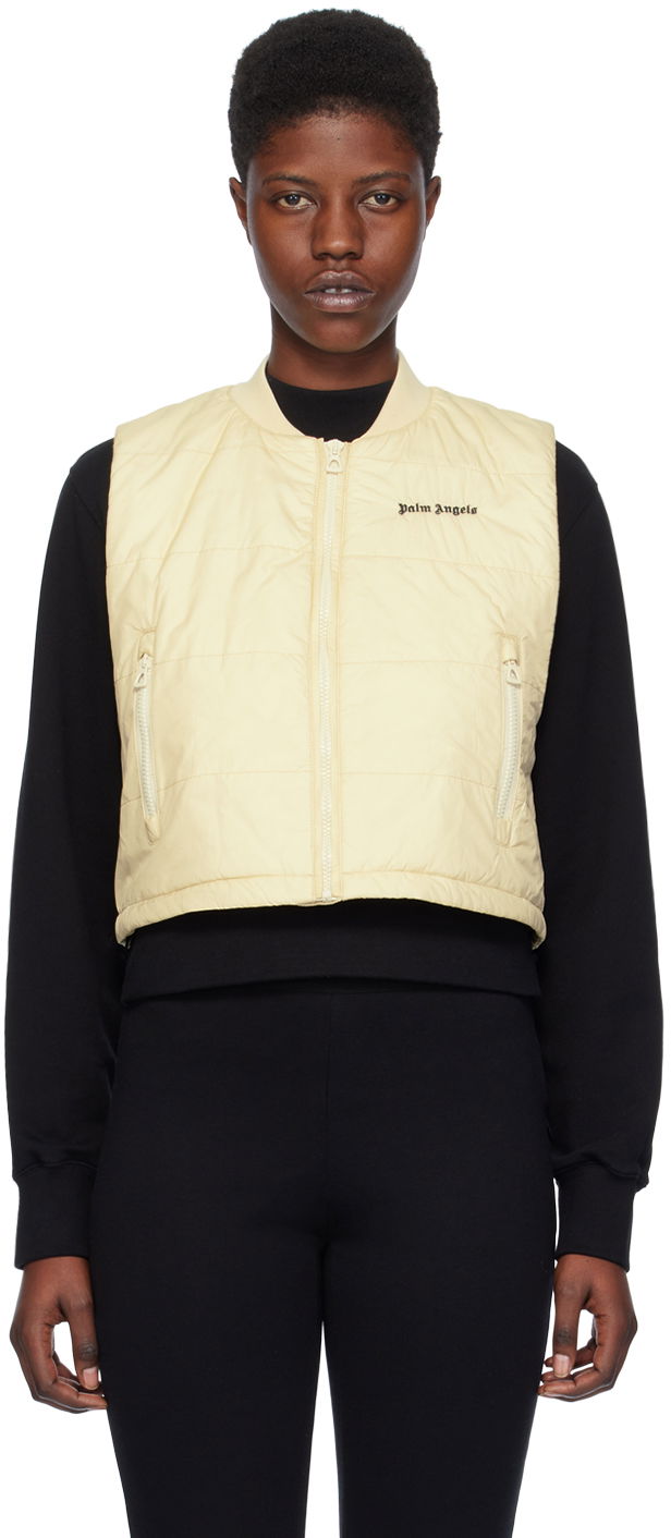 Väst Palm Angels Classic Vest Vit | PWEA118S24FAB0010310