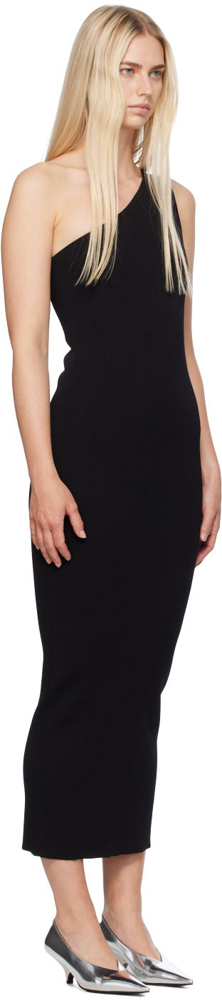 Klä TOTEME Women's One-Shoulder Maxi Dress Svart | 233-6042-755, 1