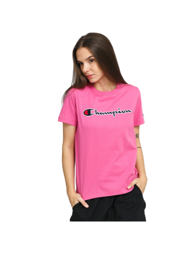 T-shirt Champion Crewneck T-Shirt Rosa | 114472 IBR