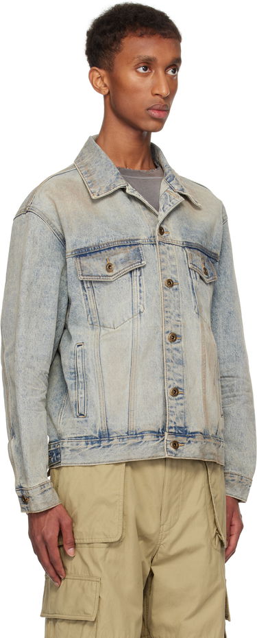 Jacka We11done We11done Washed Denim Jacket Blå | WD-DJ3-24-315-U-SK, 1