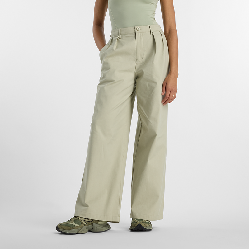 Byxor New Balance Wide Leg Pants Grön | NBWP51538OVN