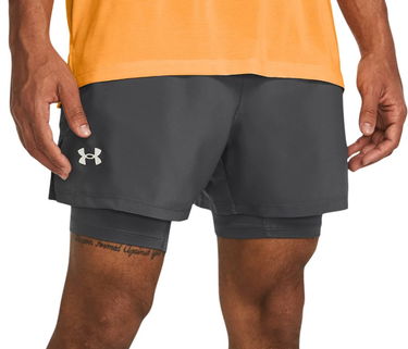 Shorts Under Armour UA LAUNCH 5'' 2-IN-1 SHORTS-GRY Svart | 1382640-025, 0