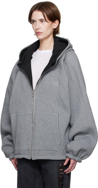 Vindjacka Alexander Wang Alexander Wang Raglan Hooded Reversible Jacket Svart | UWC1252038, 3