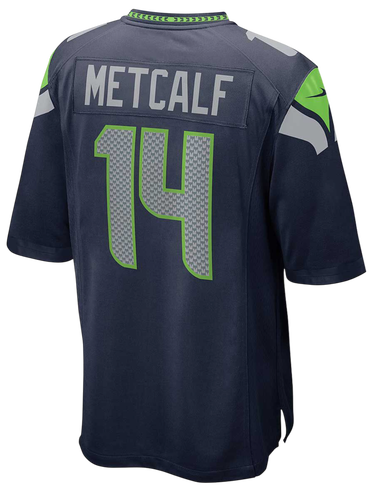 Jersey Nike NFL Home Game Jersey Seattle Seahawks DK Metcalf 14 Svart | 67NM-SSGH-78F-2NM, 3