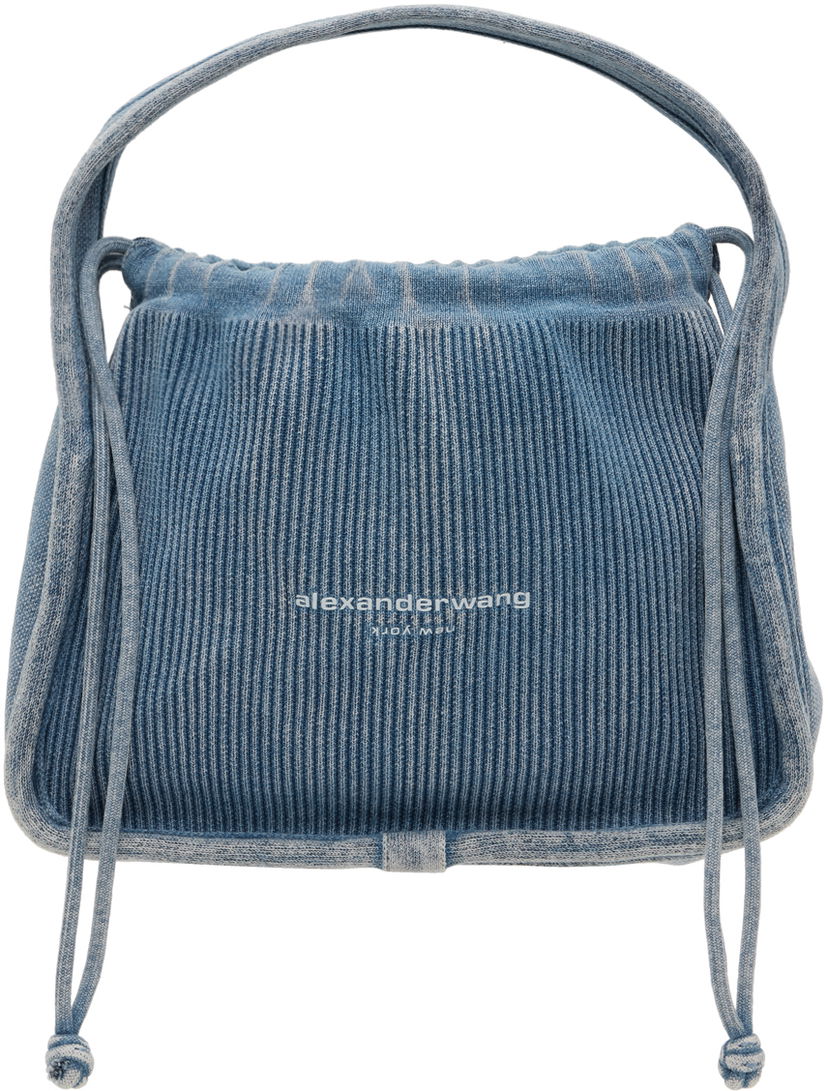 Handväska Alexander Wang Alexander Wang Ryan Small Drawstring Bag Blå | 20224K40T