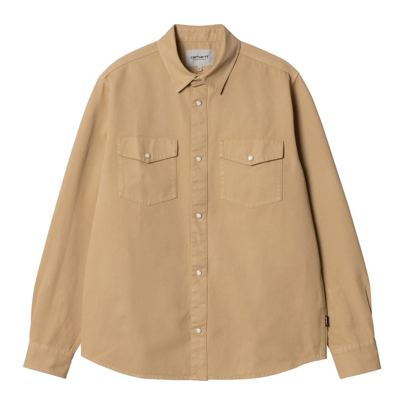 Skjorta Carhartt WIP Long Sleeve Shirt Santa Fe Beige | I034384_9