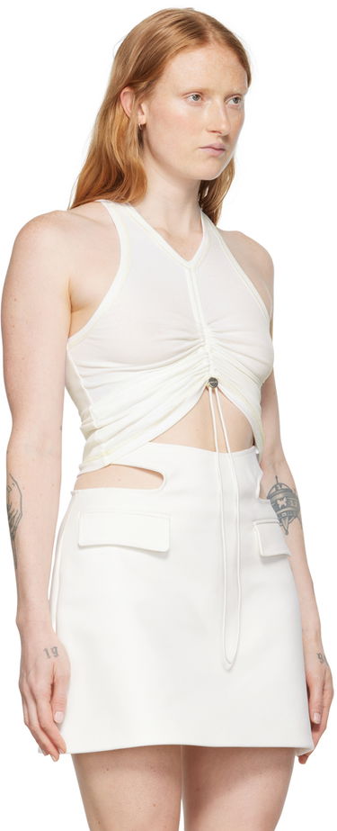 Linne Dion Lee Ruched Tank Top Vit | C3042S22, 4