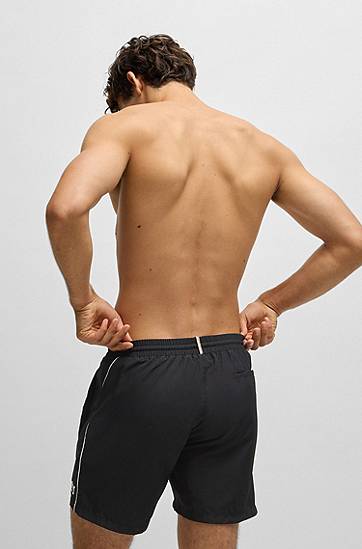 Badkläder BOSS BOSS Quick-Drying Swim Shorts with Contrast Details Svart | 50514429, 1
