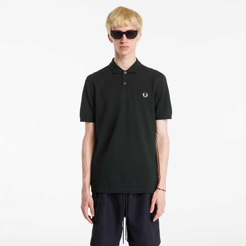 Polotröja Fred Perry The Polo Short Sleeve Tee Night Green/ Snow White Svart | M6000 T50