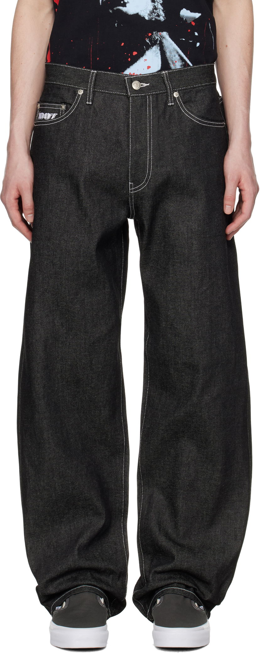 Jeans Awake NY Awake NY Five Pocket 100 Jeans Svart | AWK-SP25-PA002