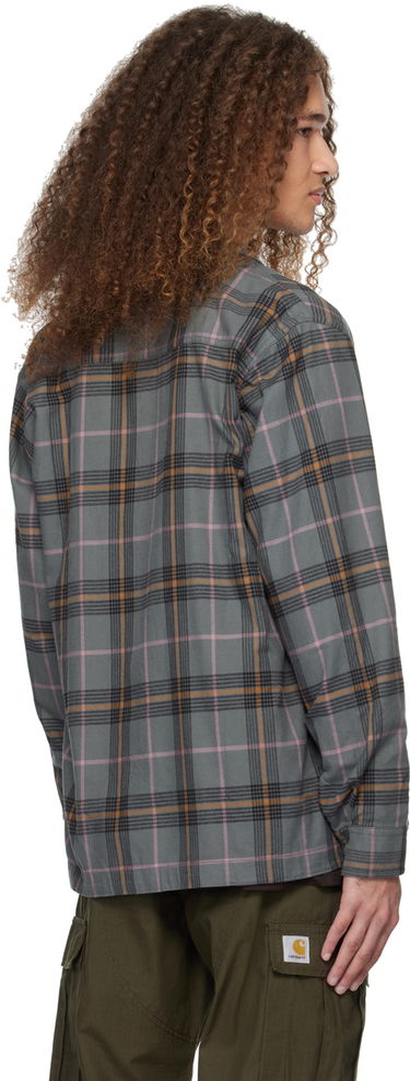 Skjorta Carhartt WIP Plaid Long Sleeve Button-Up Shirt Grön | I032903, 2