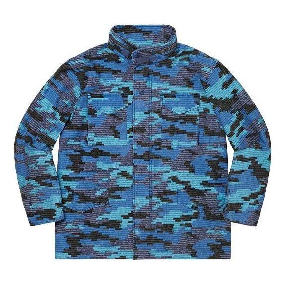 Parkas Supreme Logo Camo M-65 Jacket Blå | SUP-SS21-521