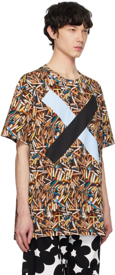 T-shirt Vivienne Westwood Vivienne Westwood Oversized Cigarette Butt Print T-Shirt Brun | 3G010018-J006E-AAA-, 1