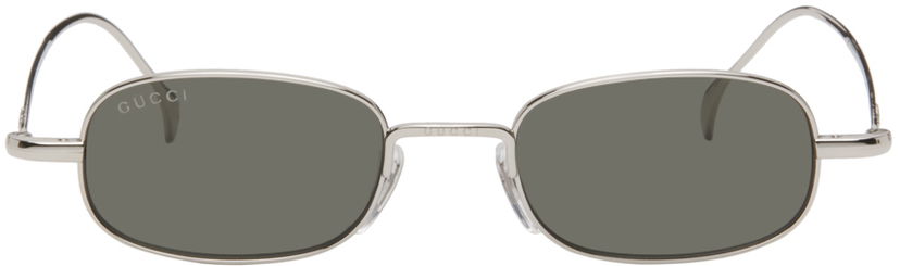 Solglasögon Gucci Gucci Silver Rectangular Sunglasses Grön | GG1648S-008