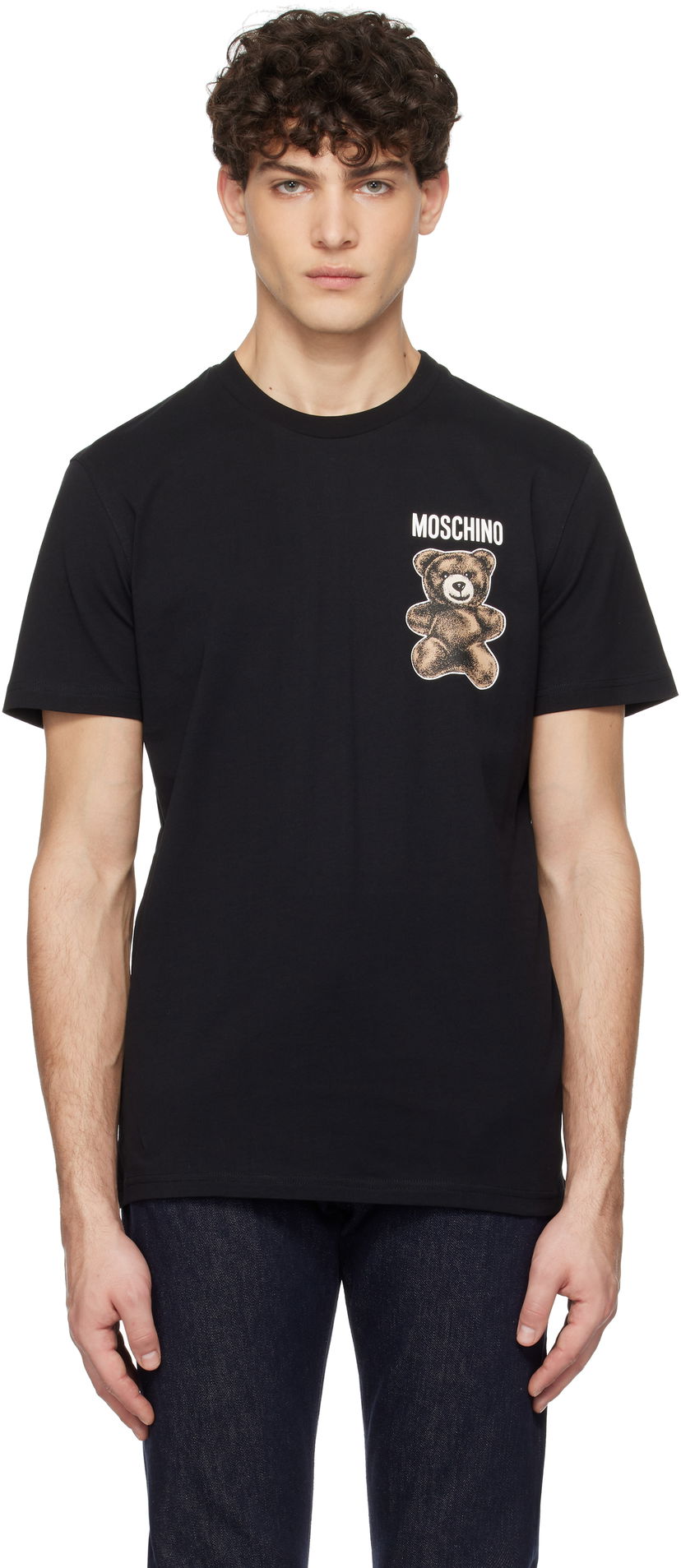 T-shirt Moschino Moschino Teddy Bear Graphic T-Shirt Svart | 251ZZV071102411555