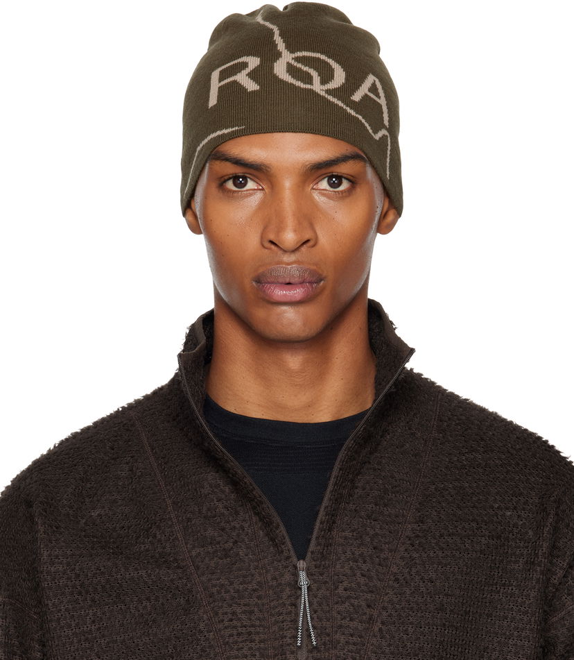 Mössa ROA Logo Beanie Grön | RBUW288YA12