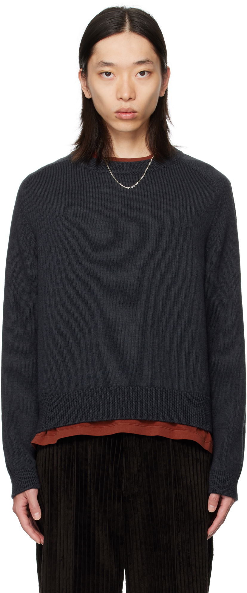 Sweater OUR LEGACY OUR LEGACY True Roundneck Sweater Mörkblå | M4253TO