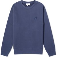 Sweater MAISON KITSUNÉ Patch Comfort Crew Sweat Mörkblå | MM00316KM0307-P476, 1
