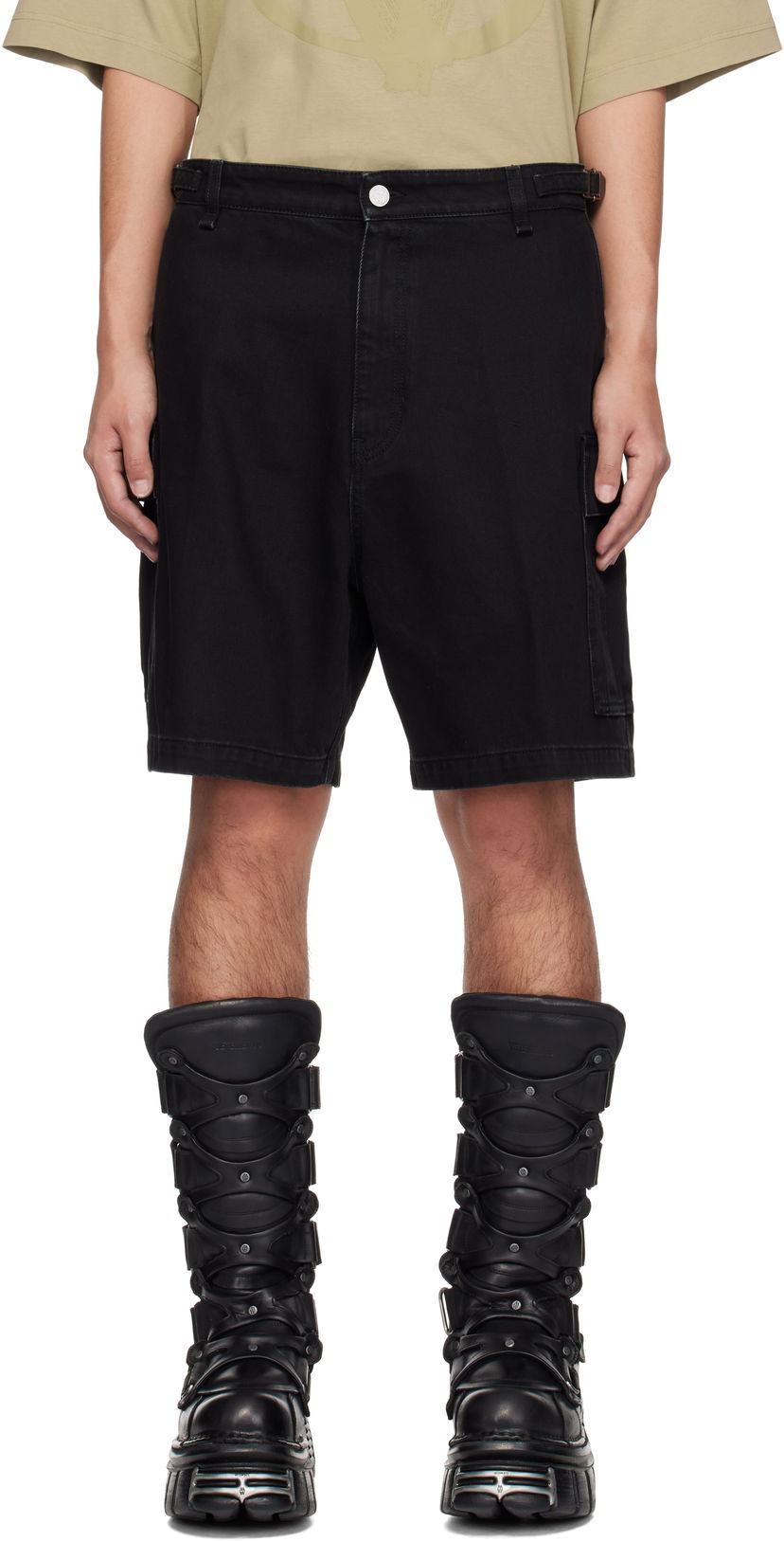 Shorts VETEMENTS VETEMENTS Cargo Shorts Svart | UA66SS520B