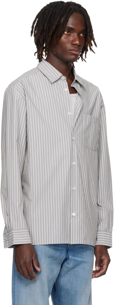Skjorta A.P.C. A.P.C. Malo Striped Shirt Grå | COHJJ-H12532, 1
